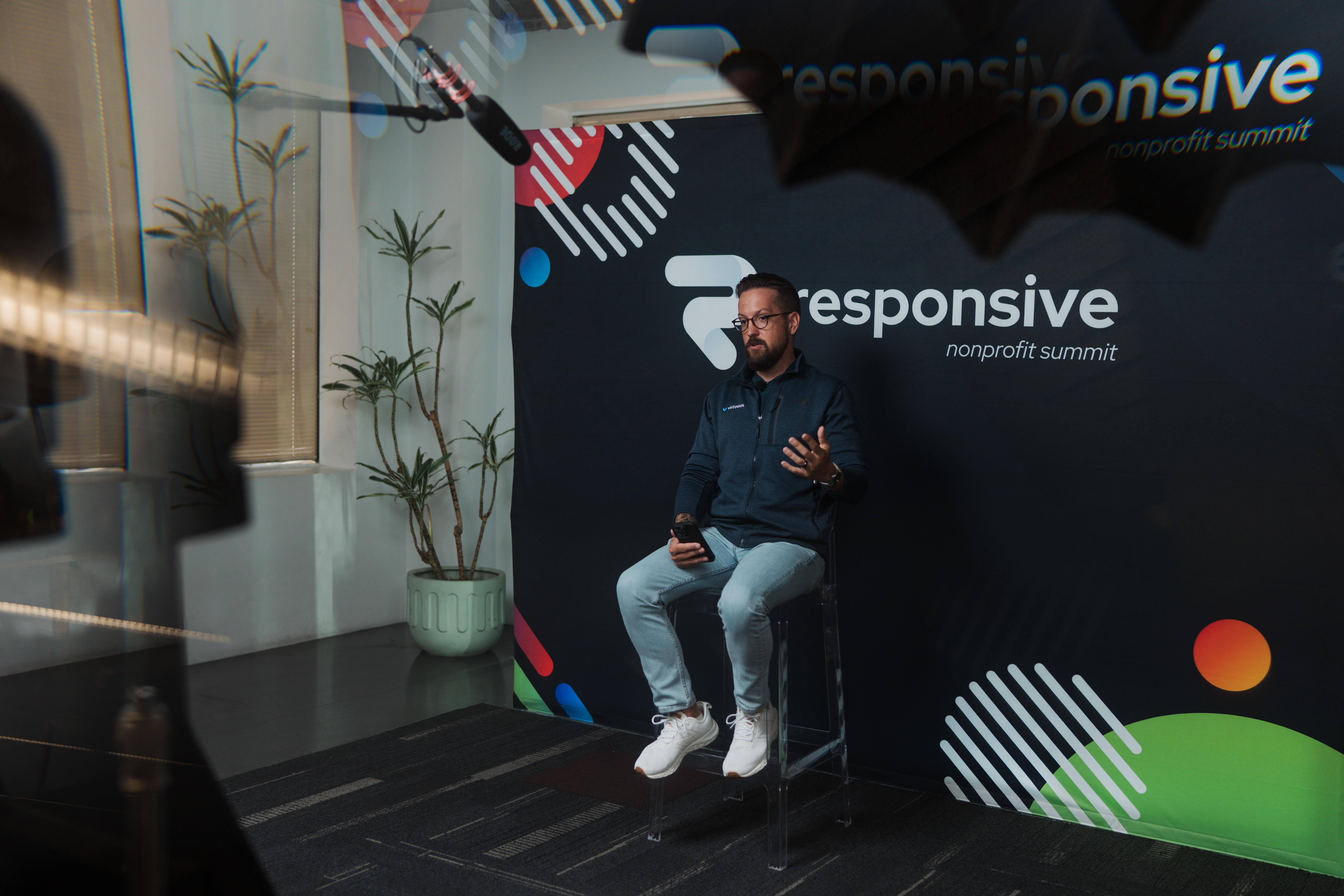 Jason in conversation at the Responsive Nonprofit Summit