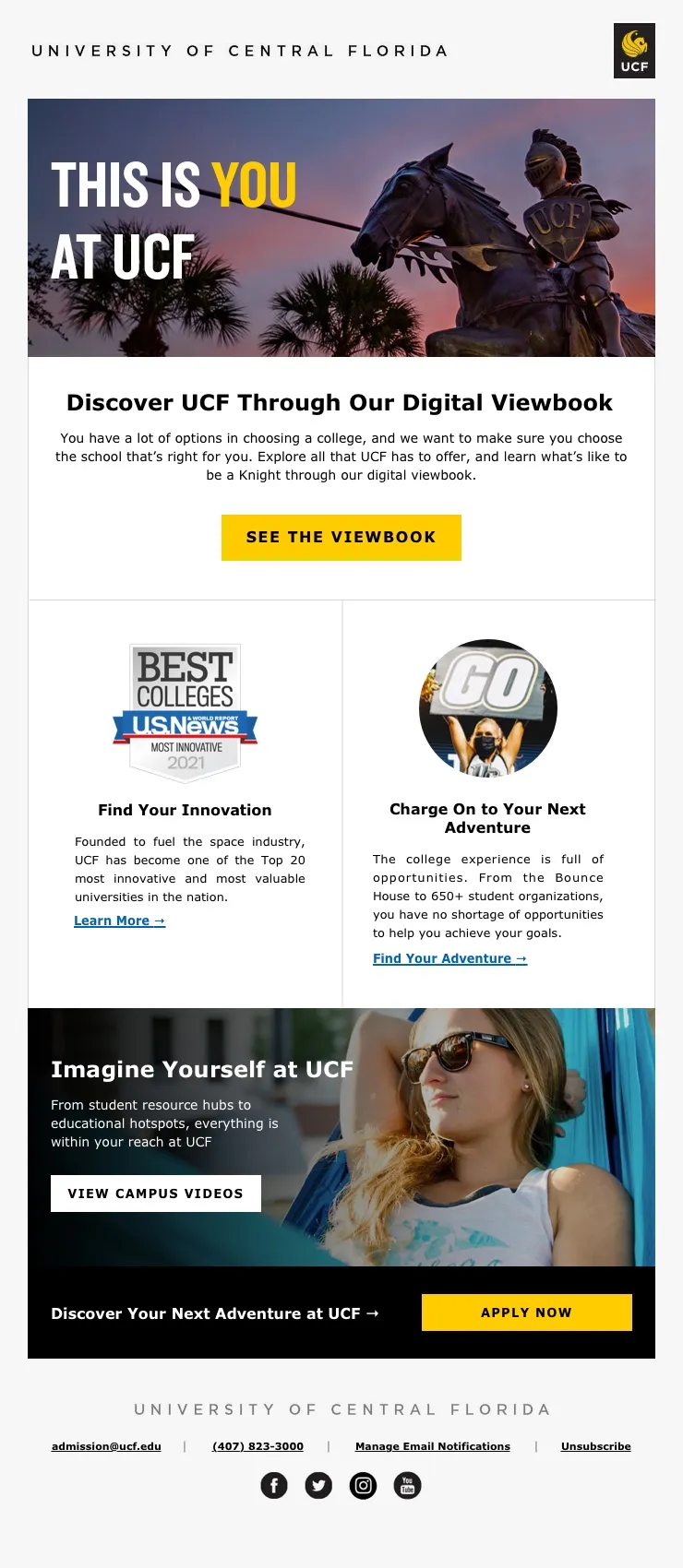 Final Discover UCF recruitment email