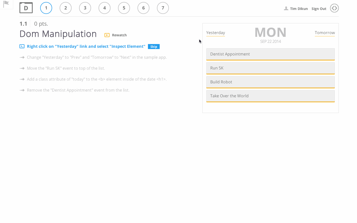 Animated Google learning product with guided interaction